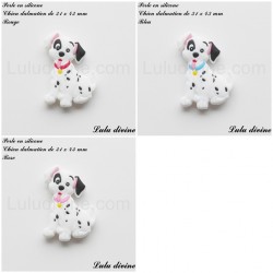 Perle en silicone Chien Dalmatien