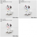 Perle en silicone Chien Dalmatien