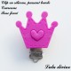 Clip silicone boucle Couronne