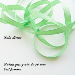 Ruban 10 mm : Vert pomme