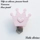 Clip silicone boucle Couronne