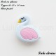 Perle en silicone Cygne