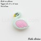 Perle en silicone Cygne