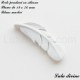 Perle pendant en silicone Plume