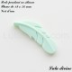 Perle pendant en silicone Plume