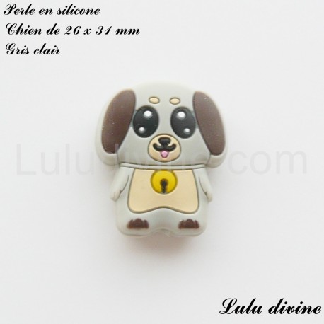 Perle en silicone Chien