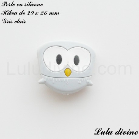 Perle en silicone Hibou