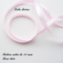 Ruban satin 10 mm Rose clair