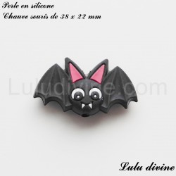 Perle en silicone Chauve souris