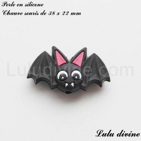 Perle en silicone Chauve souris