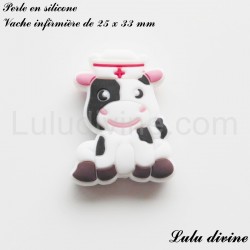 Perle en silicone Vache infirmière