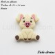 Perle en silicone Chien