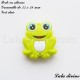 Perle en silicone Grenouille