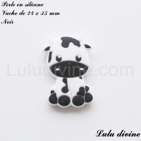 Perle en silicone Vache