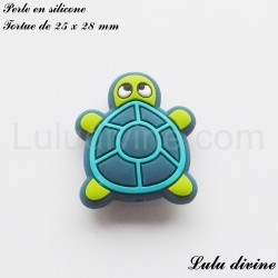 Perle en silicone Tortue