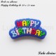 Perle en silicone Happy birthday