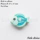 Perle en silicone Poisson