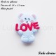 Perle en silicone Ourson LOVE