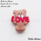 Perle en silicone Ourson LOVE