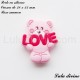 Perle en silicone Ourson LOVE