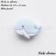 Perle en silicone Baleine