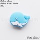 Perle en silicone Baleine