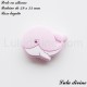 Perle en silicone Baleine