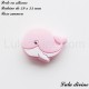 Perle en silicone Baleine