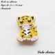 Perle en silicone Tigre