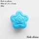 Perle en silicone Fleur