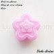 Perle en silicone Fleur