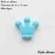 Perle en silicone moyenne Couronne