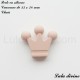 Perle en silicone moyenne Couronne