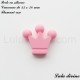 Perle en silicone moyenne Couronne