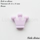 Perle en silicone moyenne Couronne