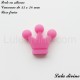 Perle en silicone moyenne Couronne