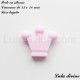 Perle en silicone moyenne Couronne