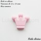 Perle en silicone moyenne Couronne