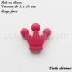 Perle en silicone moyenne Couronne