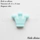 Perle en silicone moyenne Couronne