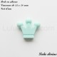 Perle en silicone moyenne Couronne