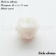 Perle en silicone hexagone 17 mm