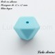 Perle en silicone hexagone 17 mm