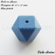 Perle en silicone hexagone 17 mm