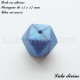 Perle en silicone hexagone 17 mm