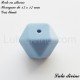 Perle en silicone hexagone 17 mm