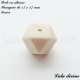 Perle en silicone hexagone 17 mm