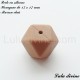 Perle en silicone hexagone 17 mm