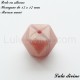 Perle en silicone hexagone 17 mm