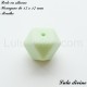 Perle en silicone hexagone 17 mm